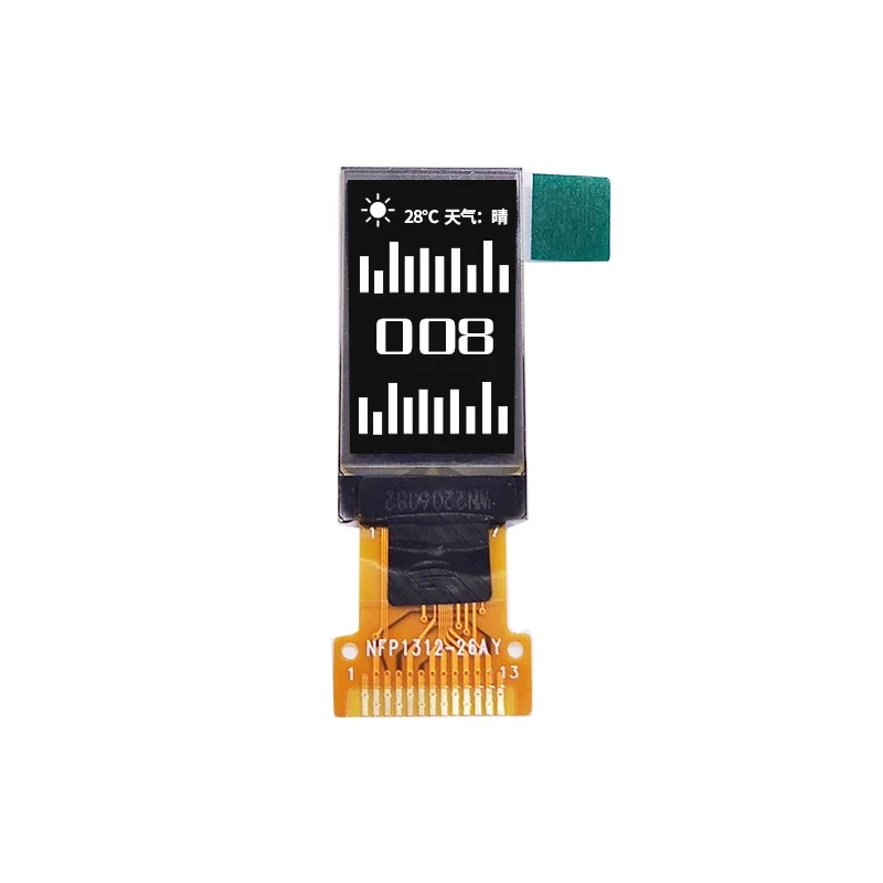 

0,77-дюймовый OLED-дисплей 128x64 Яркий OLED-экран SSD1312 Замена драйвера 0,78-дюймовый 13-контактный