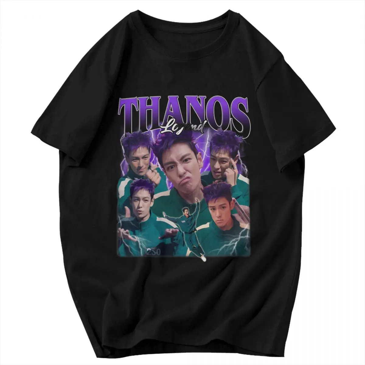 تي شيرت Thanos Legend Choi Seung Hyun T.O يدعم المشجعين Y2K تي شيرت صيفي للرجال والنساء ملابس برقبة دائرية