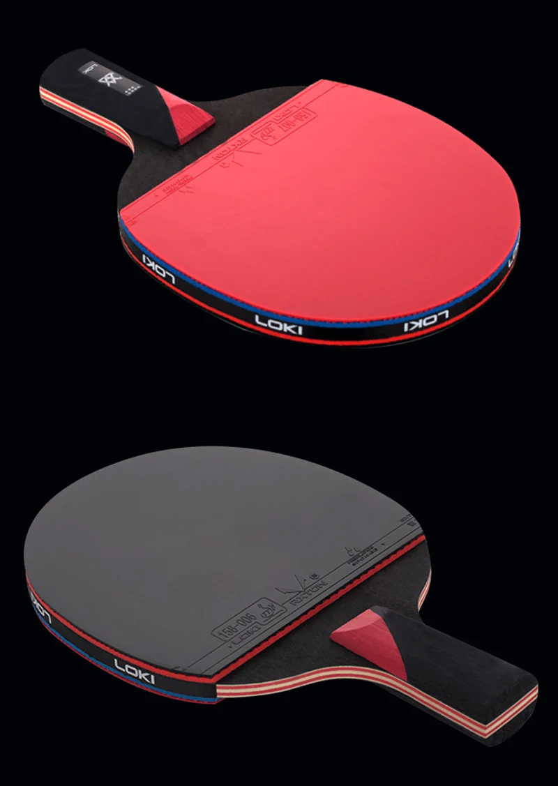 Racchetta Da Ping Pong 5 Stelle Pro – Struttura 5 Strati, Gomma Offensiva ITTF, Velocità 9 / Spin 9