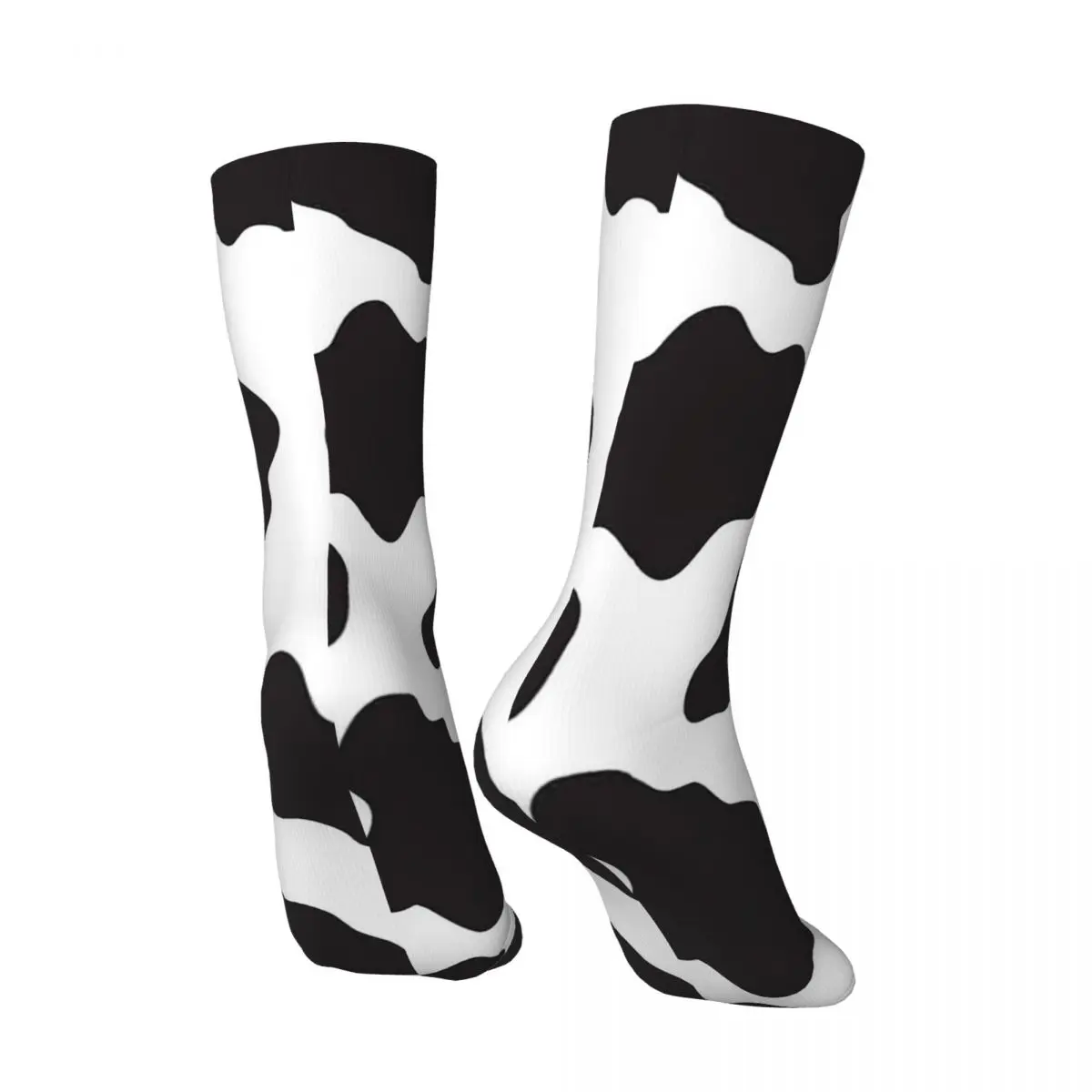 All Seasons Cow Animal Print Cowboy Country Ranch Socks Harajuku Sport Middle Tube Socks Super Soft Stockings for Men Women