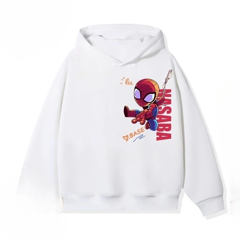 

Marvel superhero Spider-Man personalized print children's hooded sweatshirt, new autumn and winter comfortable sweatshirt