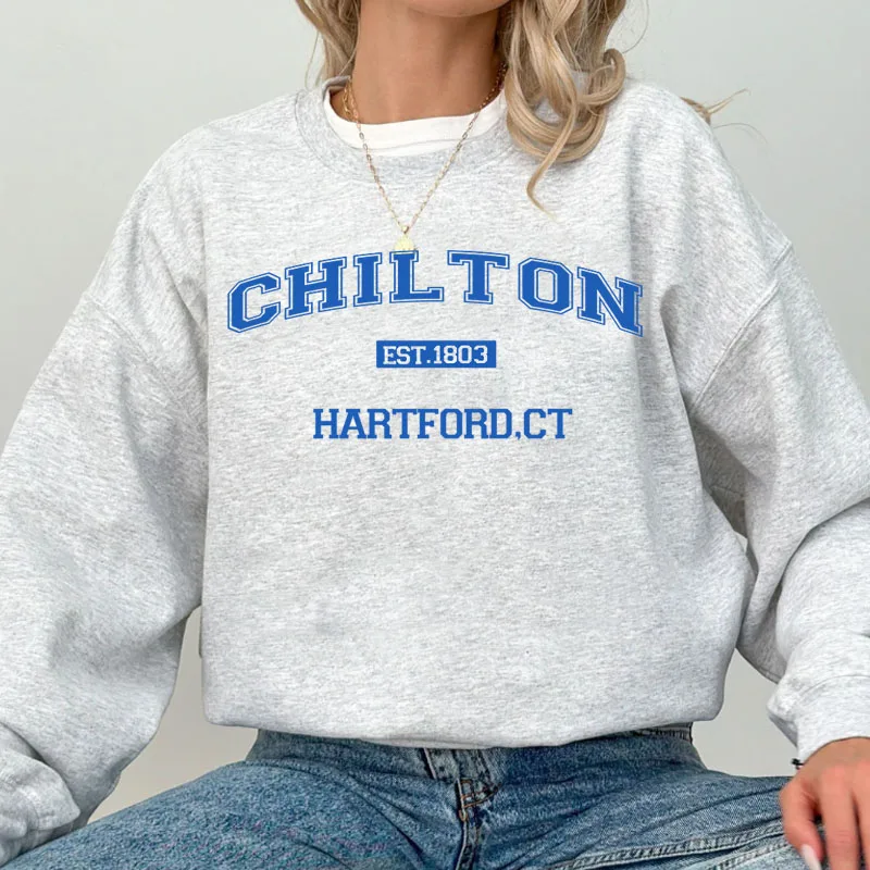 

Chilton School Sweatshirt Women Gilmore-Girl Crewneck Sweatshirts Stars Hollow Hoodies Harajuku Pullover Long Sleeve Clothes