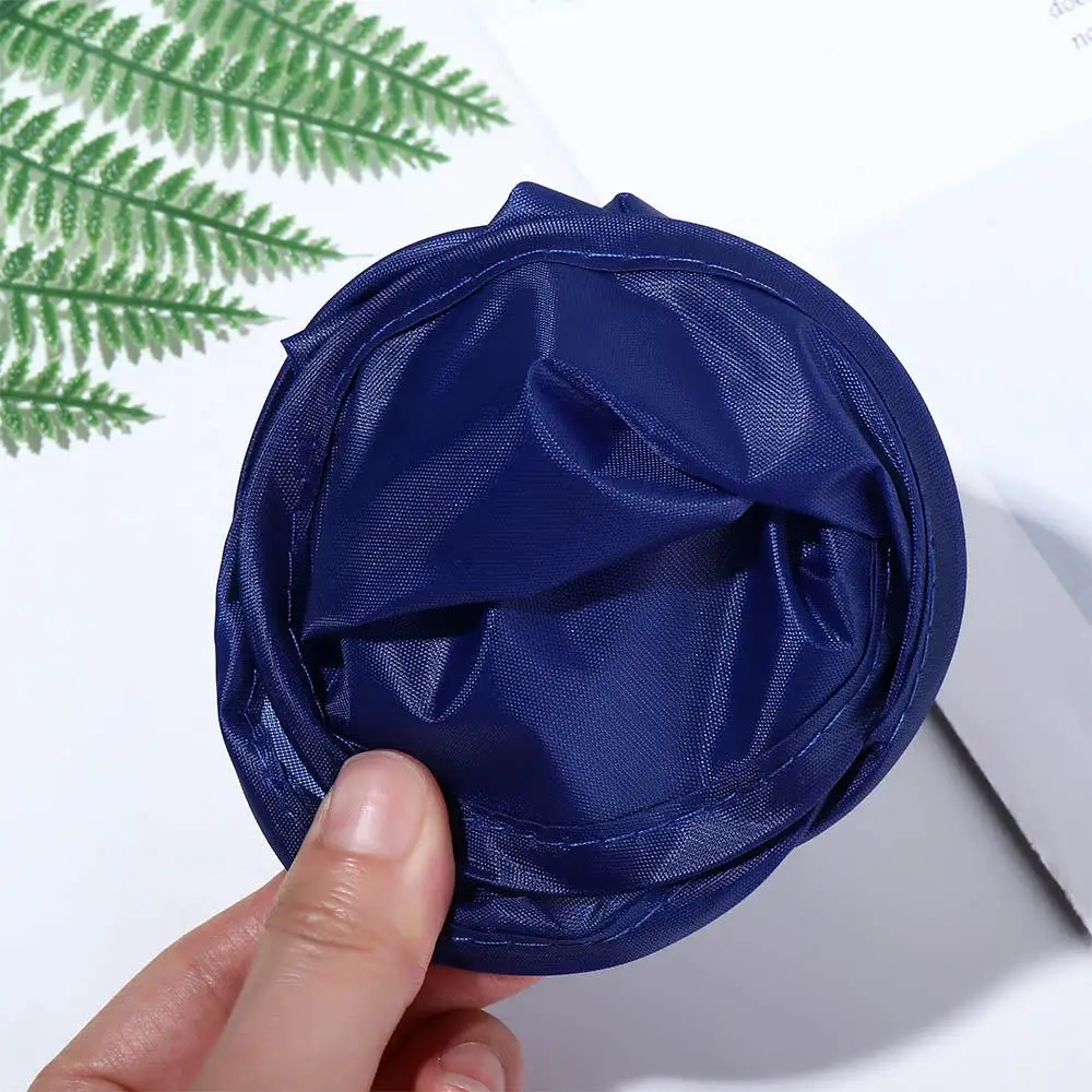 Solid Color 2023 for Outdoor Round with Pocket Summer Circular Fan Flying Disk Child Toy Folding Fans