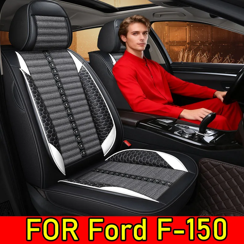 

Чехол на автомобильное сиденье для Ford F-150, водонепроницаемый чехол из искусственной кожи и льна, полный комплект, 5-местный, с полной упаковкой, новый чехол на сиденье