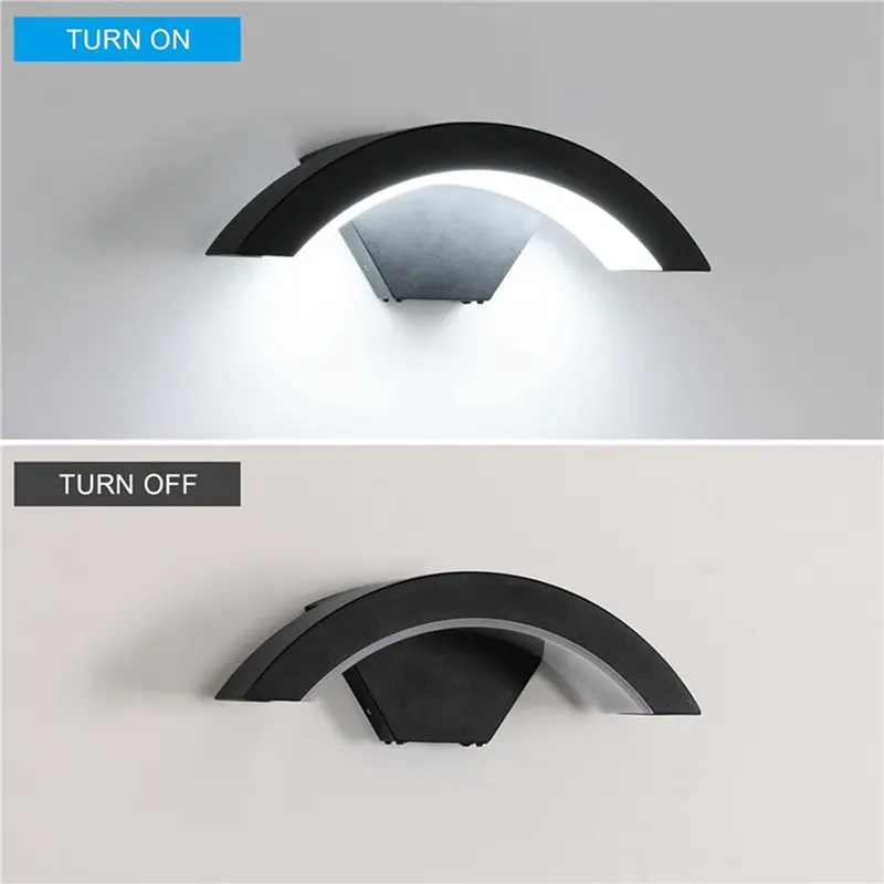 Lampada da Parete LED in Alluminio FAST-2X, Impermeabile, per Esterni e Interni