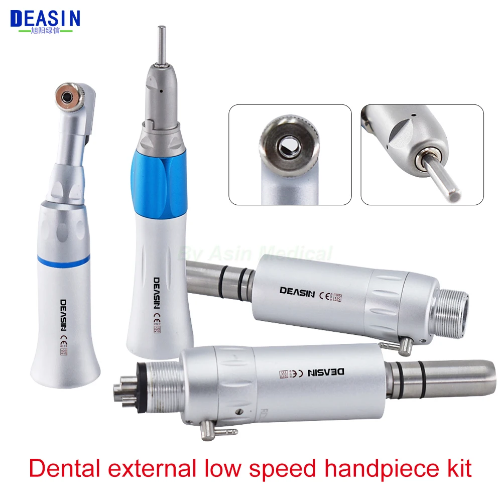 All types Dental Slow Low Speed Handpiece Straight Contra Angle air turbine motor B2/M4 Lab equipment Micromotor Polishing Tool