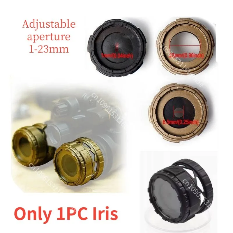 1pc-aluminum-metal-protection-lens-cover-cap-light-shield-1-23mm-adjustable-diaphragm-for-night-vision-nvg-pvs31