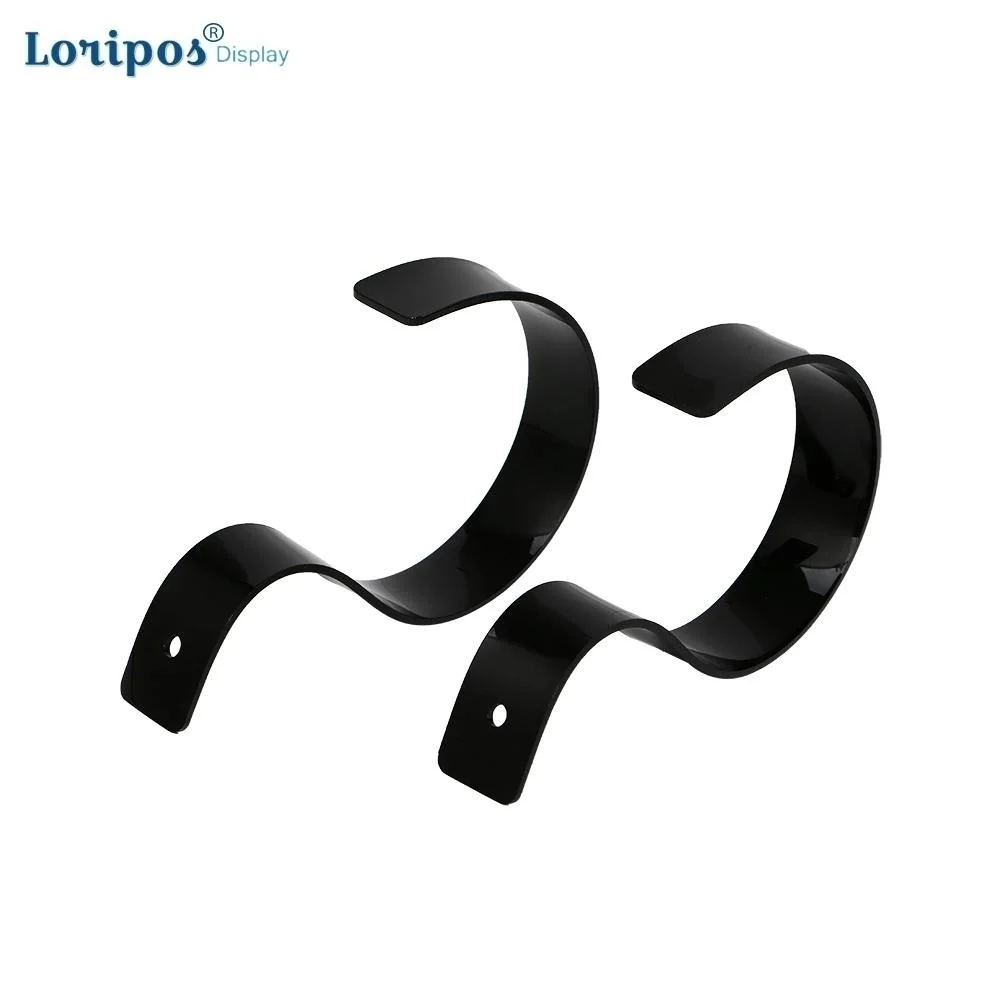 

20pcs Clear Black Acrylic Belt Display Rack Belt Exhibition Stand Holder For Clothing Shop