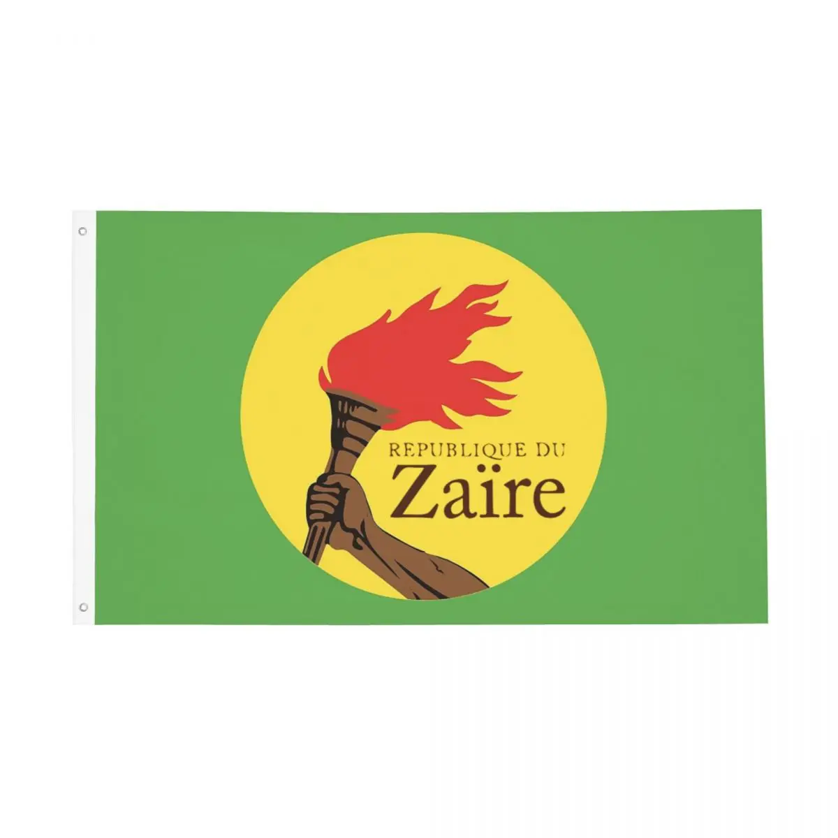 Флаг бывшего заирского флага, наружный Баннер, Флаг Конго из полиэстера, Конголезское украшение, флаги с защитой от выцветания 60x90 90x150 см