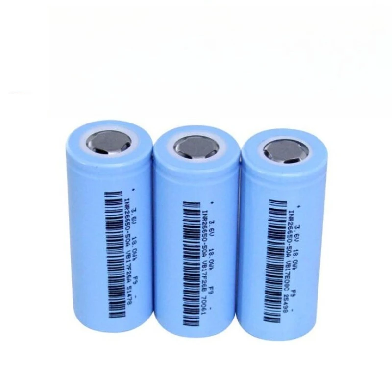 3.7 فولت 5000 مللي أمبير بطارية ليثيوم عالية الكثافة مصباح يدوي 26650 بطارية ليثيوم الطاقة #4