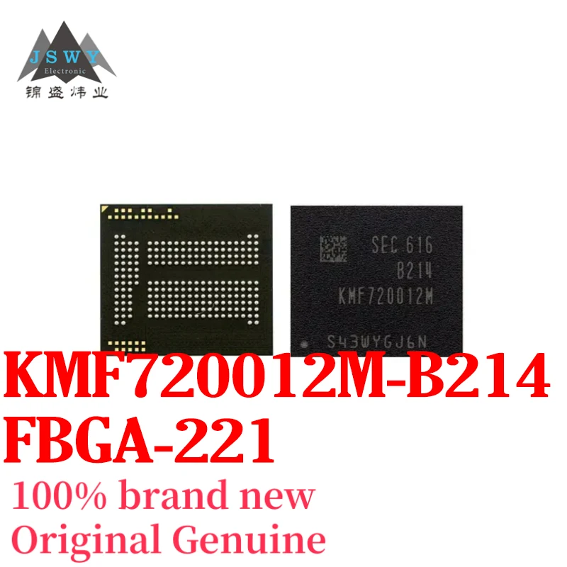 

(1/5 piece) KMF720012M-B214 KMF720012M BGA221 packaged memory chip, brand new and original, free shipping.