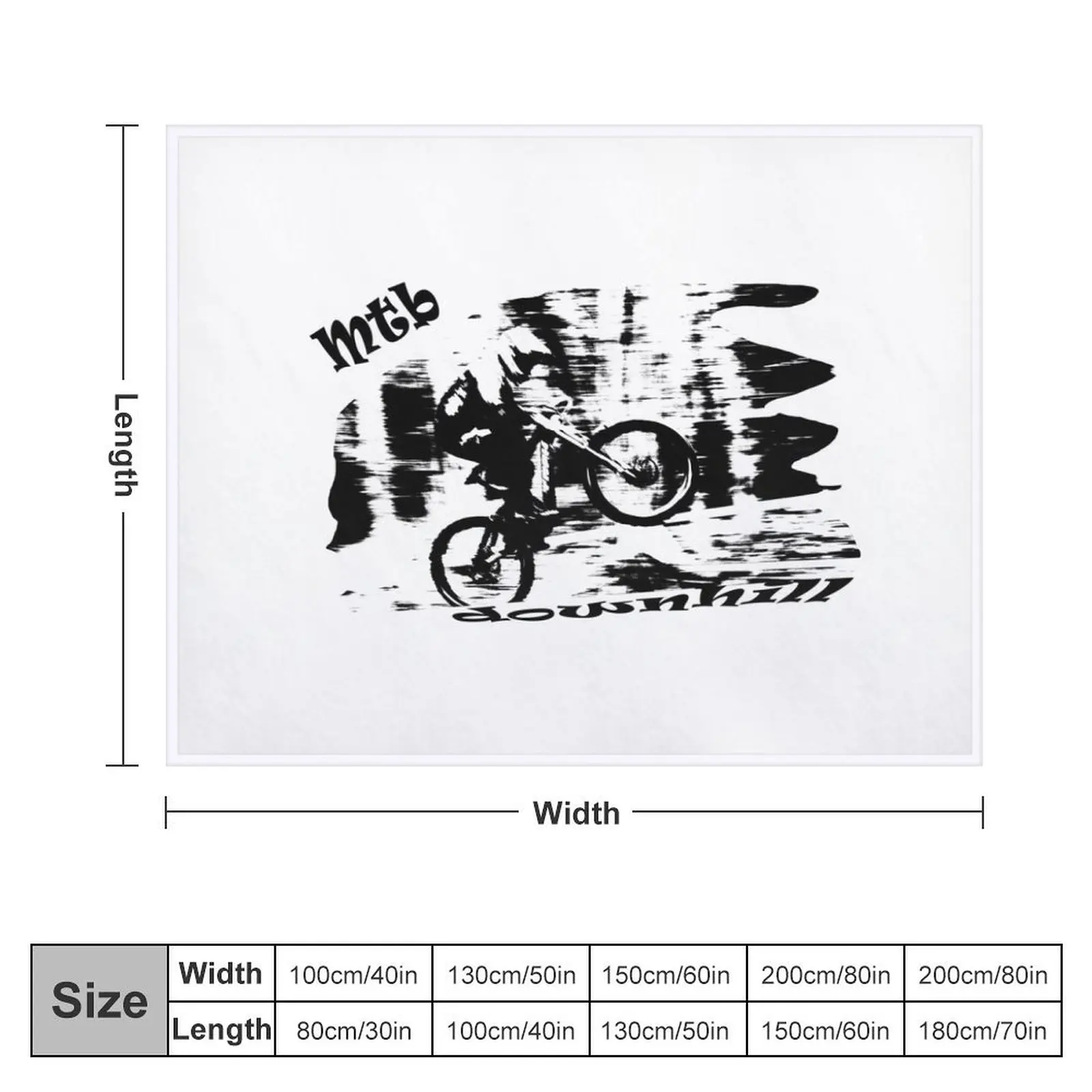 mtb downhill mountain bike Throw Blanket Bed linens Decorative Sofas Baby Blankets