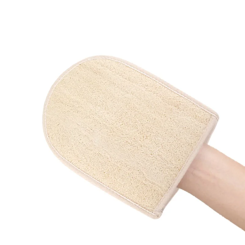 100pcs 20*15CM Natural Loofah Bath Gloves Practical Bathroom Product Back Scrubber Shower Body Exfoliator Scrubber