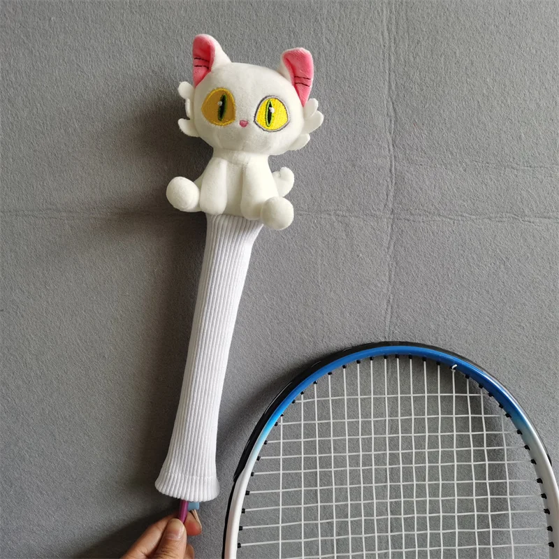 Cat Badminton Racket Handle Cover Plush Doll Grip Protectors Handcraft Gift Look For Agent