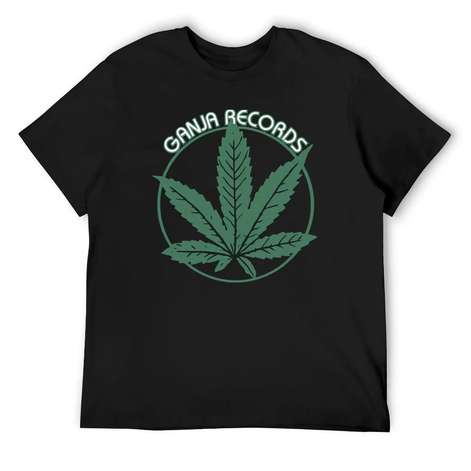 

Ganja Records Logo T-Shirt plain designer shirts plus size clothes slim fit t shirts for men