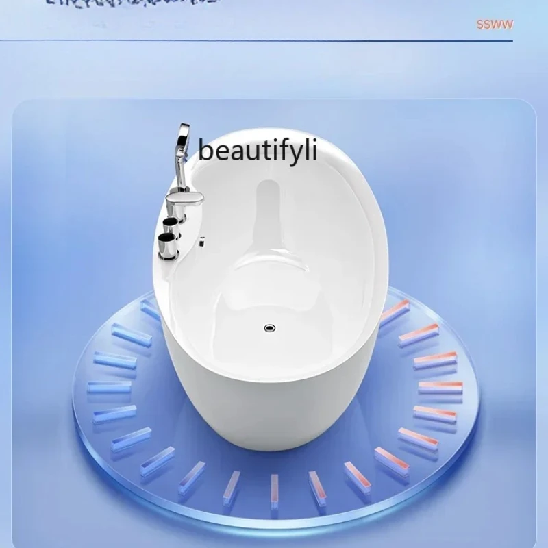 

A15 Bathtub Independent Acrylic Seamless Integrated Household Insulation European Bathtub Bathtub