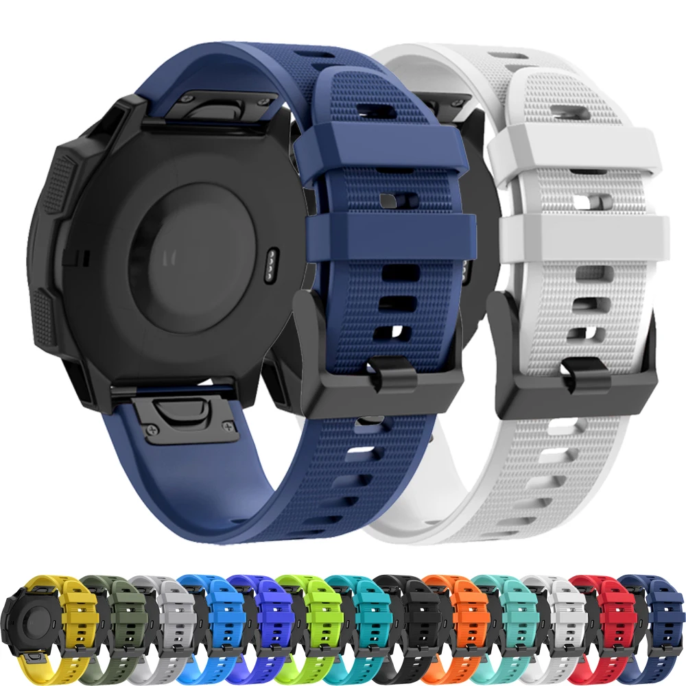 Tali jam silikon untuk Garmin FenixE, arloji cerdas Easyfit 8 47 51mm 7X 7 6X 6 Pro 5X 5 Epix Gen Pro 2, gelang Easyfit 22 26MM