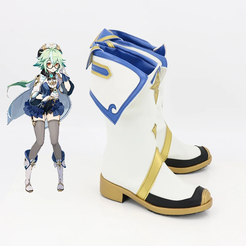 Game Genshin Impact Sucrose Cosplay Schoenen Halloween Carnaval Laarzen Vrouwen Mannen Rollenspel Op maat gemaakte laarzen