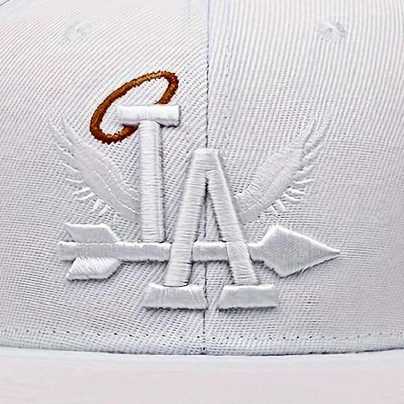 1/2/3/4PCS Fashion Unisex LA Embroidery Baseball Caps Los Angeles Snapback Hat Angel Wings Hip Hop Caps Outdoor Adjustable Hats image 5