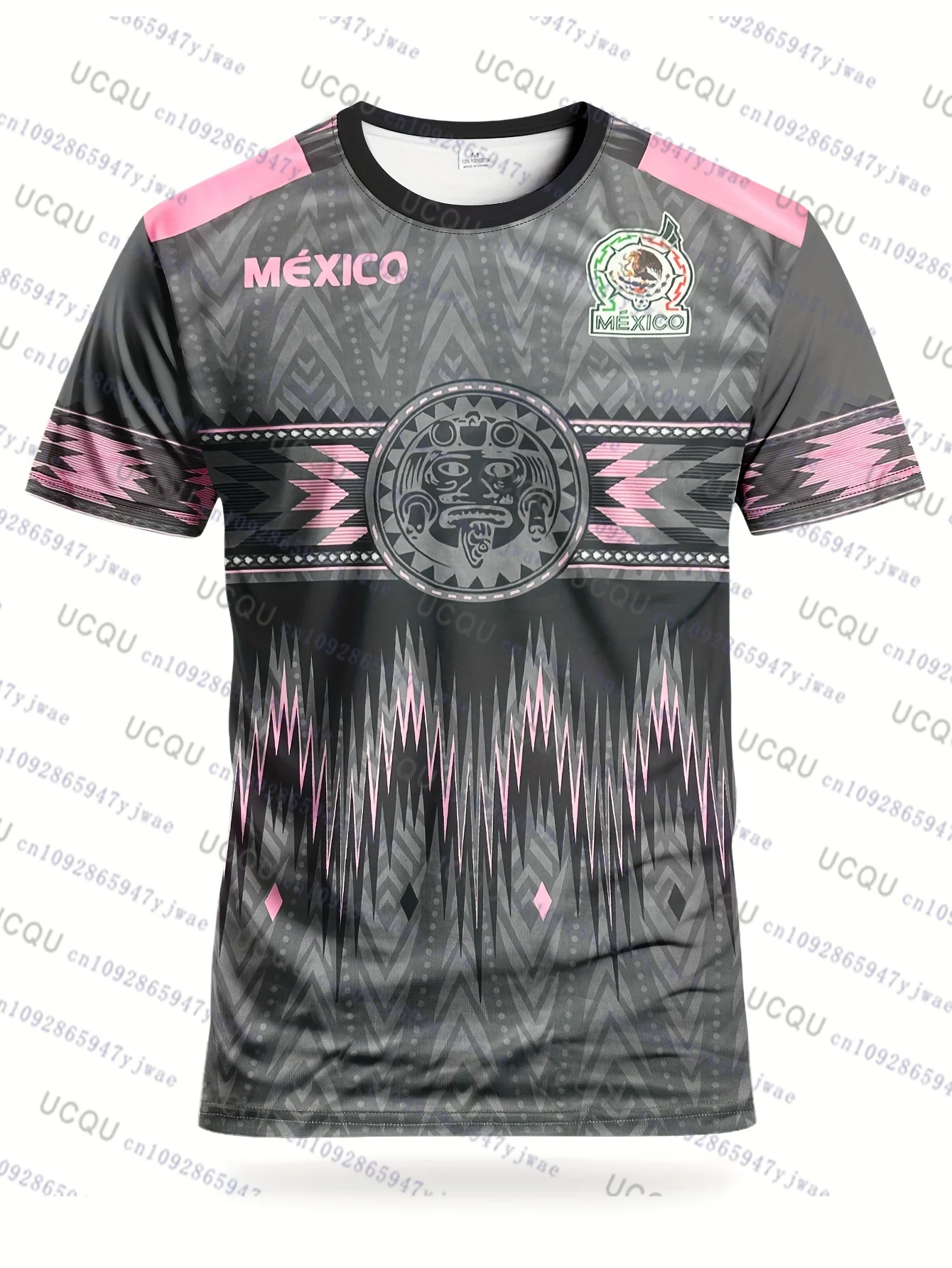 Camiseta de fútbol de México para hombre y mujer, ropa deportiva con estampado 3D, informal, adiestramiento diario al aire libre, camisetas de secado rápido, camiseta de playa