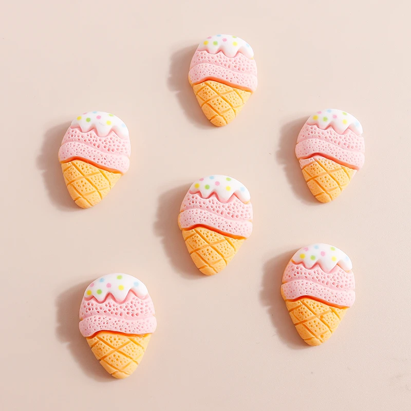 10 Stück Mix Mini Süße Lebensmittel Dessert Donut Kuchen Flache Rückseite Harz Cabochon Verzierungen DIY Scrapbooking für Mädchen Haarschleifen – Detail 26