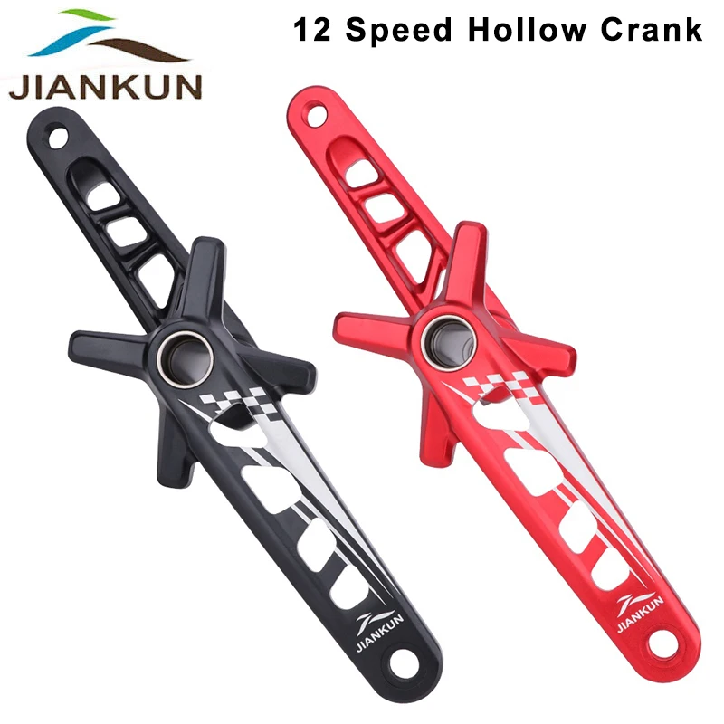 JIANKUN MTB Cranks 104 BCD Hollowtech Crank Ultralight Aluminum Alloy 170mm Bicycle Crank with Bottom Bracket Bike Accessories