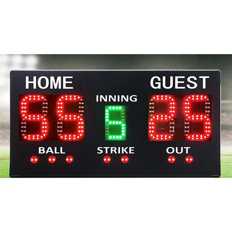 HOTB72A Baseball Scoreboard Electronic For Competitions Score Keeper For Basketball, Table Tennis, Darts-US Plug Easy Operation