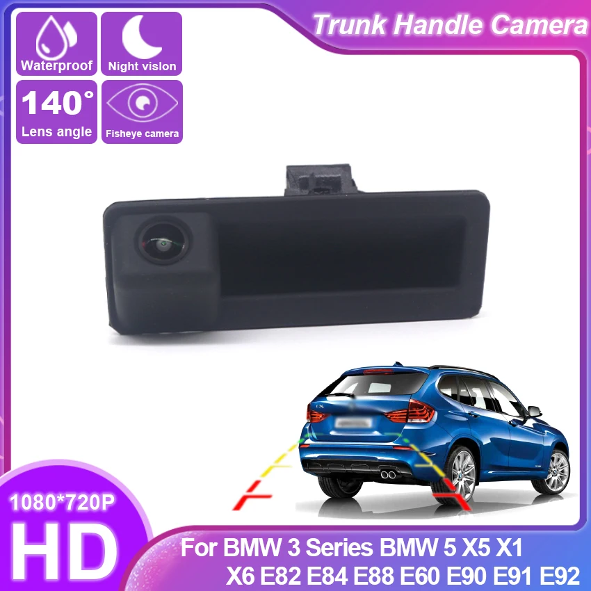 HD CCD Rear View Camera For BMW 3 Series BMW 5 X5 X1 X6 E82 E84 E88 E60 E90 E91 E92 Trunk Handle Camera backup camera