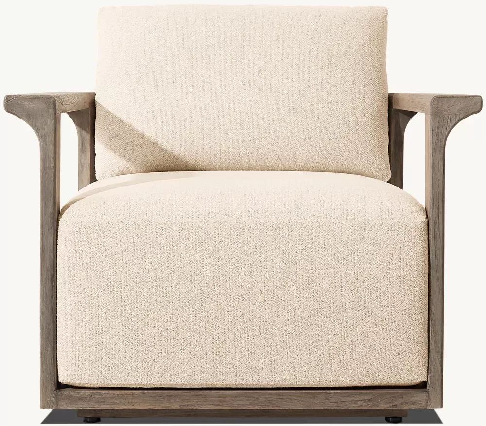 Handmade Rugged Frame Quick Drying Comfortable Cushion Outdoor Durable Single Teak Sofa Furniture