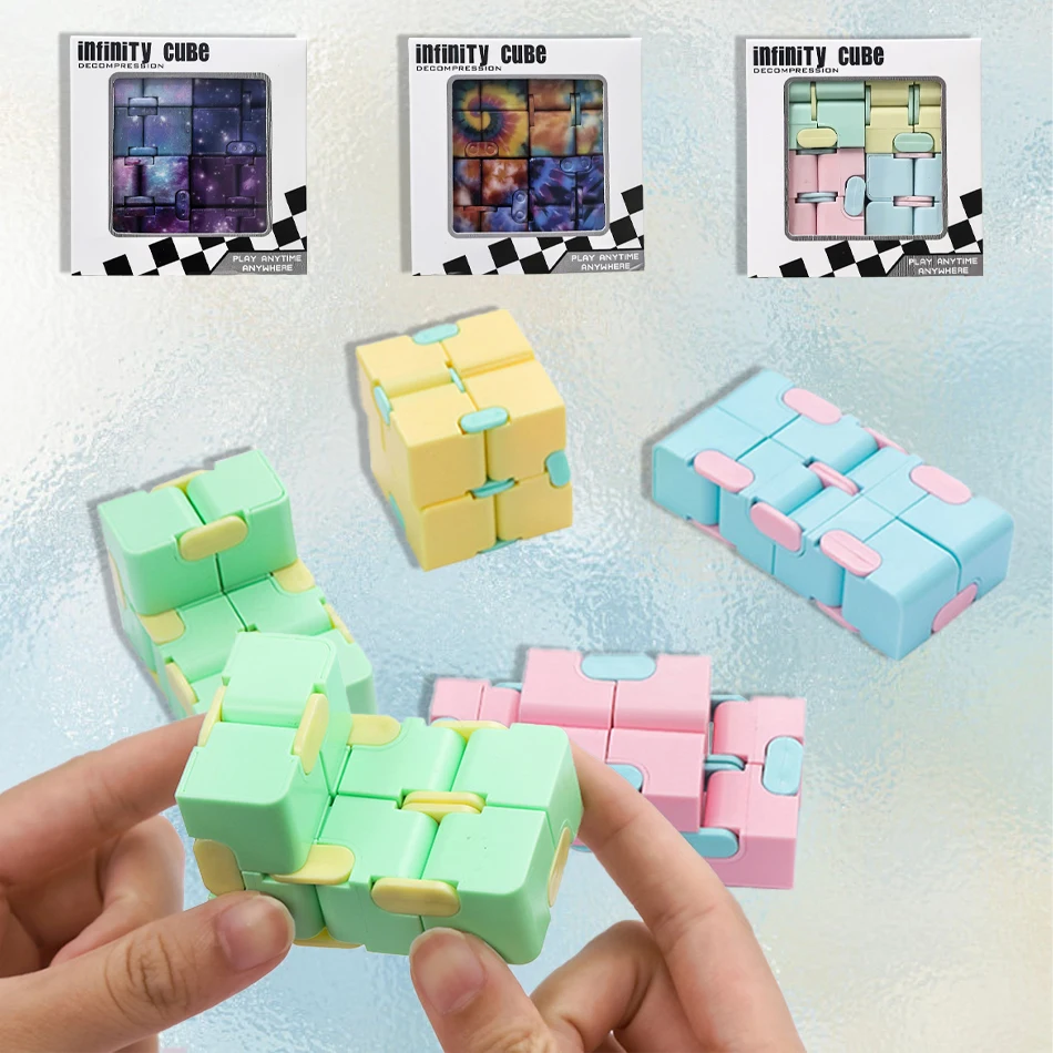 

Забавный кубик-антистресс «Звездное небо» в цветах макарон, развивающая игрушка для снятия тревоги при СДВГ, головоломка для пальцев, магический антистресс, рождественский подарок для детей