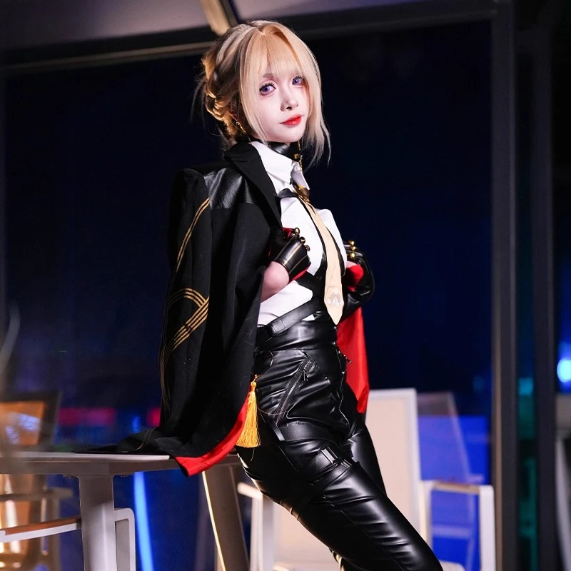 Zenless Zone Zero Evelyn Chevalier Cosplay Kostuum Anime Vrouwen Cool Uniform Rollenspel Kleding Halloween Comic-con Party Pak