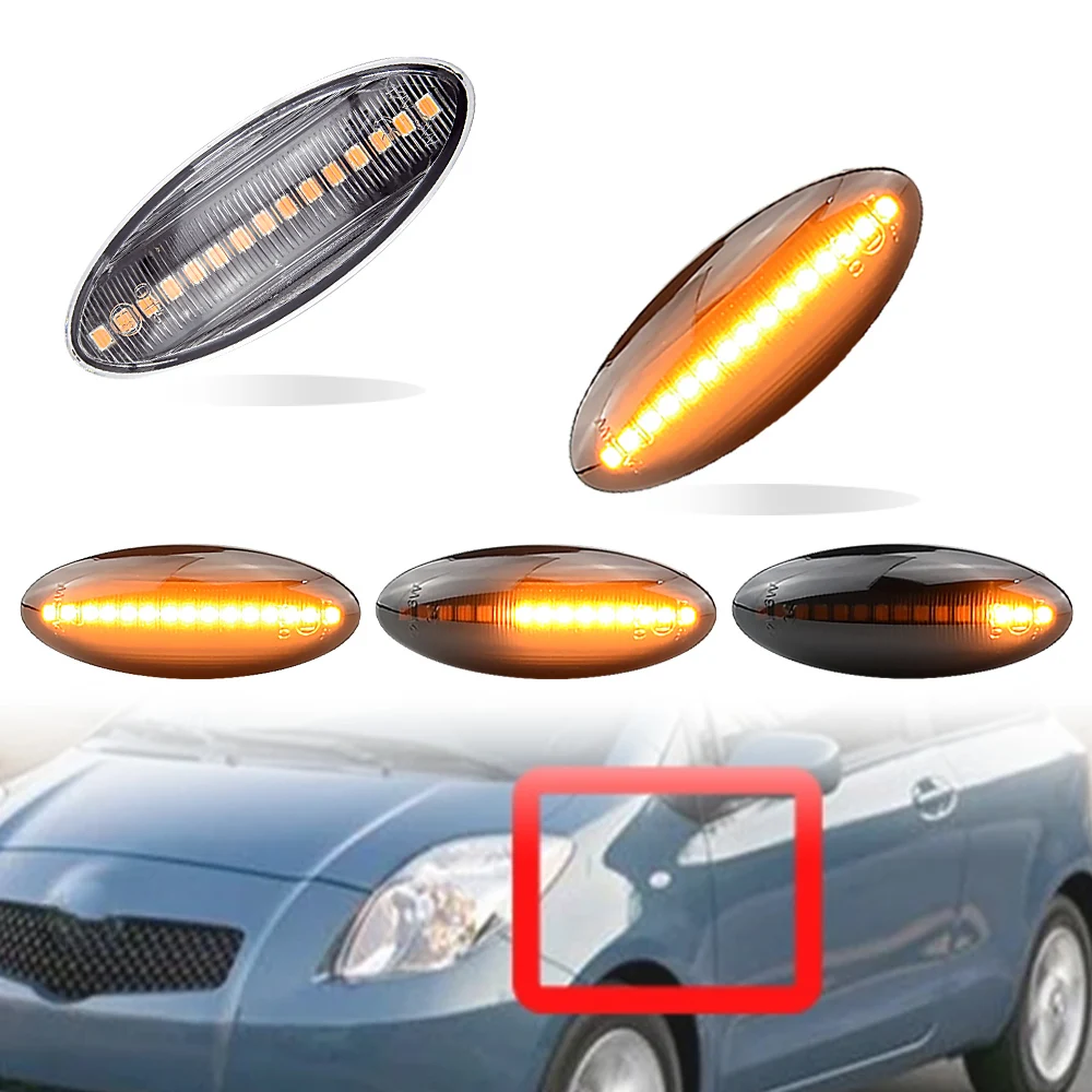 

2 шт., повторитель сигнала поворота для Toyota Yaris COROLLA Auris Mk1 E15 RAV4 Mk3
