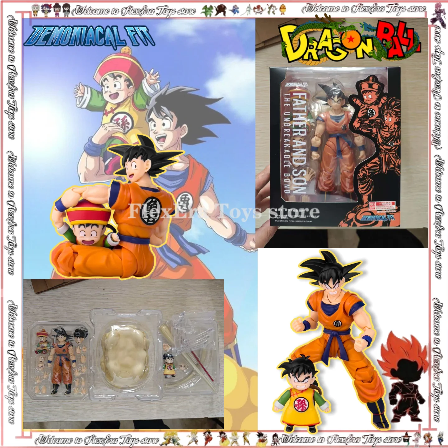 

Demoniacal Fit Dragon Ball SHF: Неразрывные узы отца и сына – Сон Гоку и Гохан (Кид Кинтоун) – Аниме-фигурка, игрушка