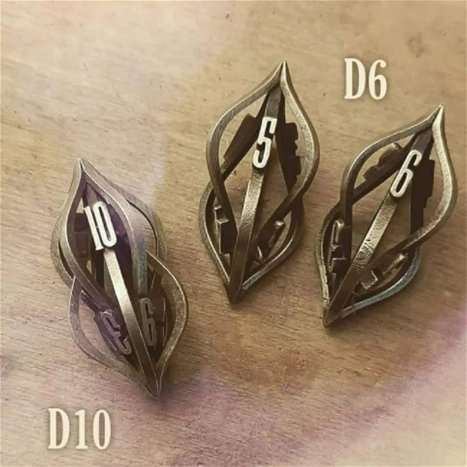 The Arcanum Dice Set 7PCS DND Dice 3D Metal Printed Metal Dice, RPG Dice For Tab