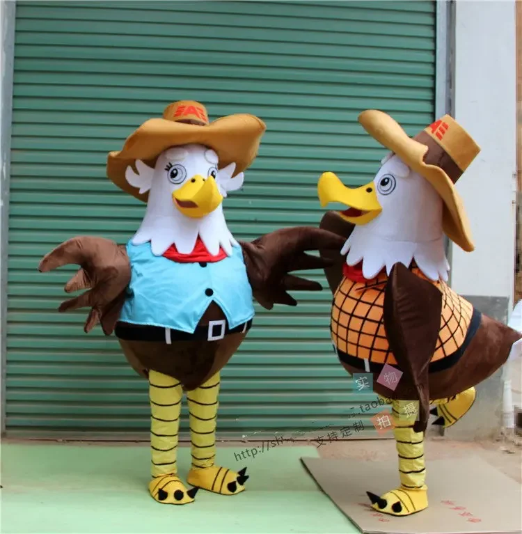 Christmas Custom Made Eagle Bird Mascot Walking Costume Cartoon Character Mascot Outfit Suit Fancy Suit