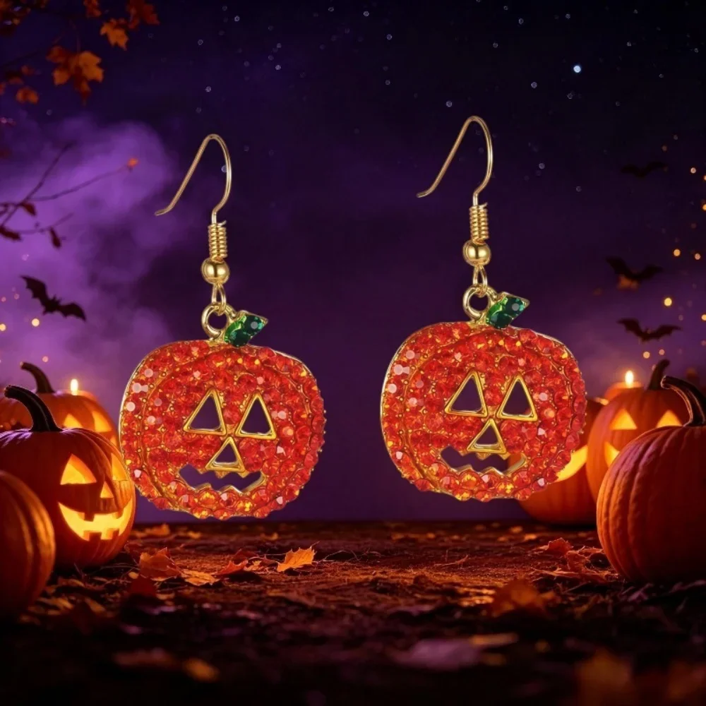 Funny Pumpkin Earrings – detail image 4