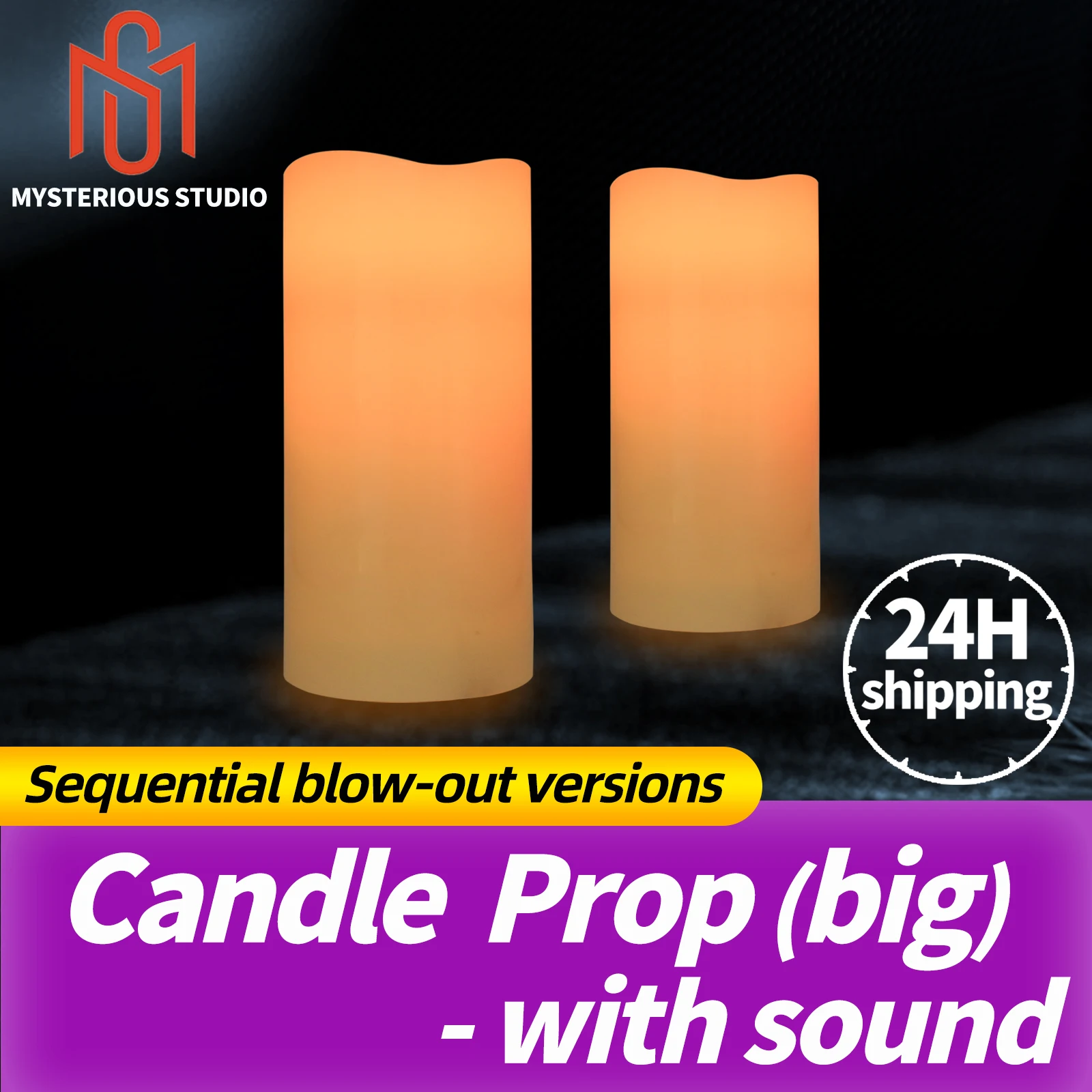 Mysterious Studio Secret Room Escape Game Mechanism Props Electronic Puzzle Sequence Blow out Version Order Big Candle