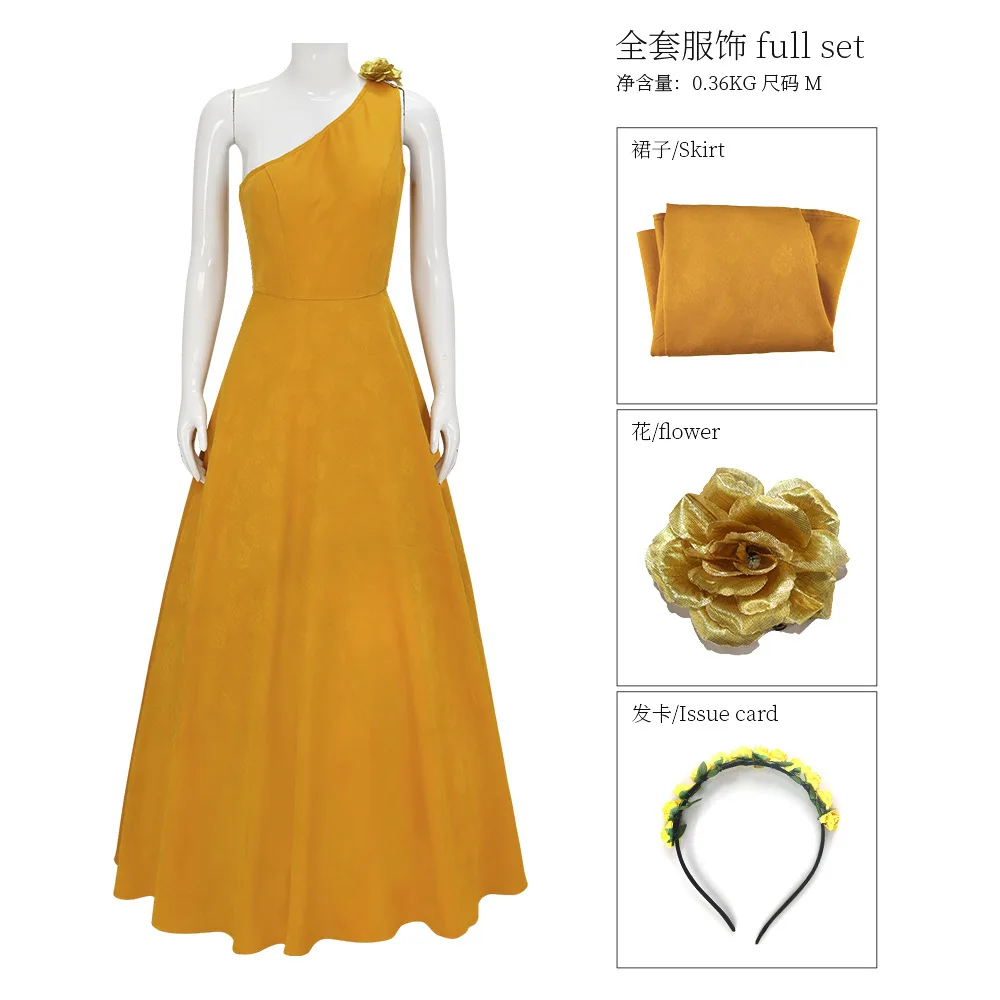 Zootopia 2 conejito oficial de policía Judy vestido amarillo Halloween cosplay traje de actuación en escenario vestido