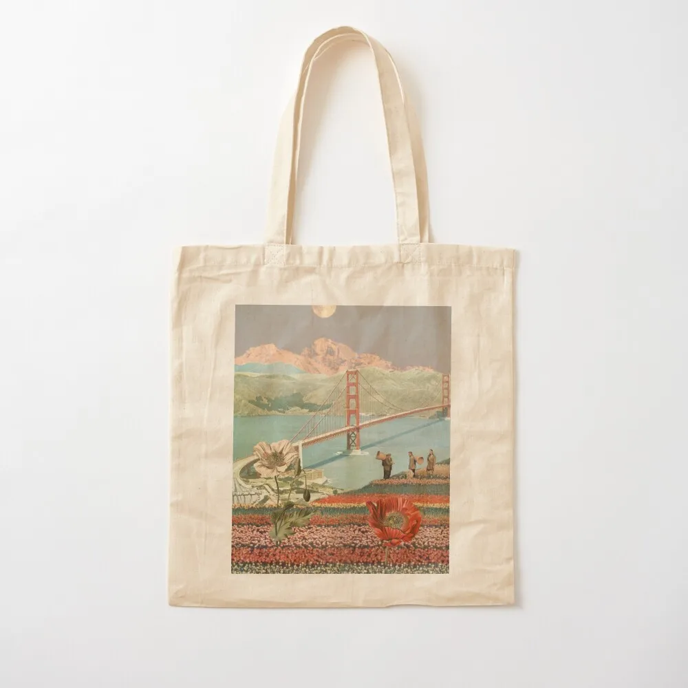 Golden Gate Dream Tote Bag shopping bag tote bag men's Lady bags Canvas Tote