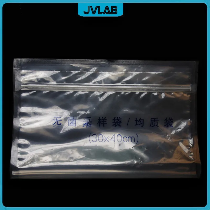 Vertical Sterile Homogeneous Bag With Sealing Strip 30cm*40cm Aseptic Sampling Bag For 5.5L Sampler Homogenization PE Bag 50pcs