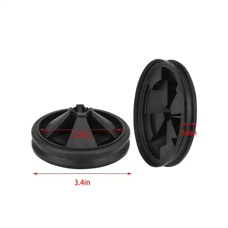 حلقة غطاء التخلص من القمامة سبلاش الحرس سدادة القمامة الأسود المطاط بالوعة يربك ل Insinkerator أداة تقليل الضوضاء