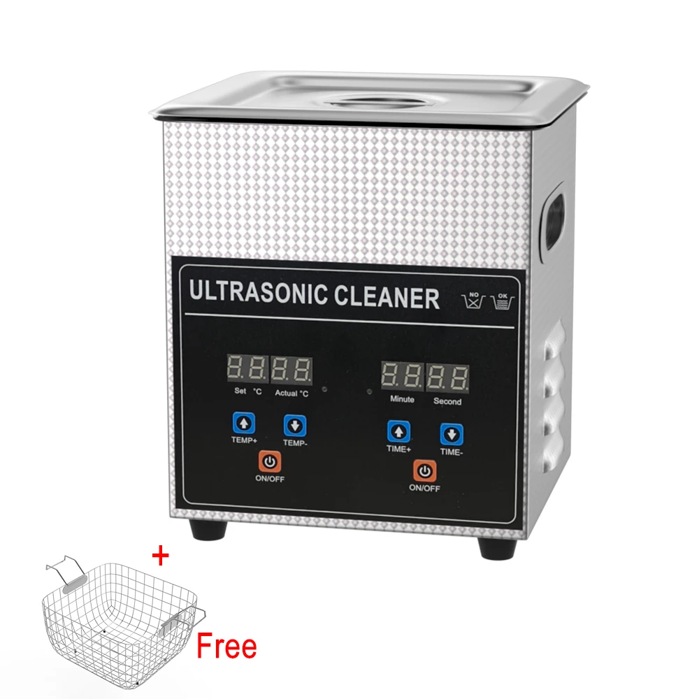 60w 2L Ultrasonic Cleaner Sink 40khz Tool Jewelry Teeth Ultra Sonic Cleaner Machine Portable Ultrasonic Cleaning Device Tub