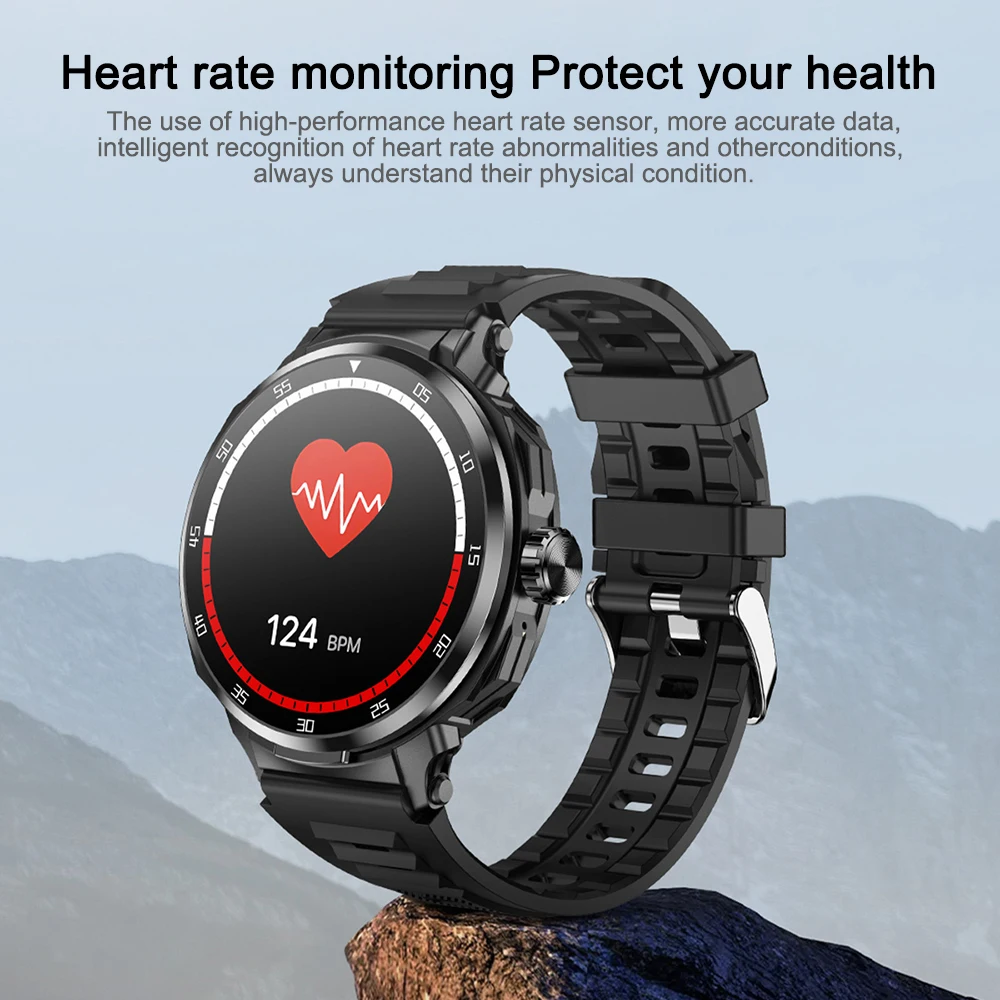 New Smart Watch TWS 2-in-1 Bluetooth Earphones 1.46 inch Full Touch Screen HIFI 9D Sound Quality Sports Health Monitoring