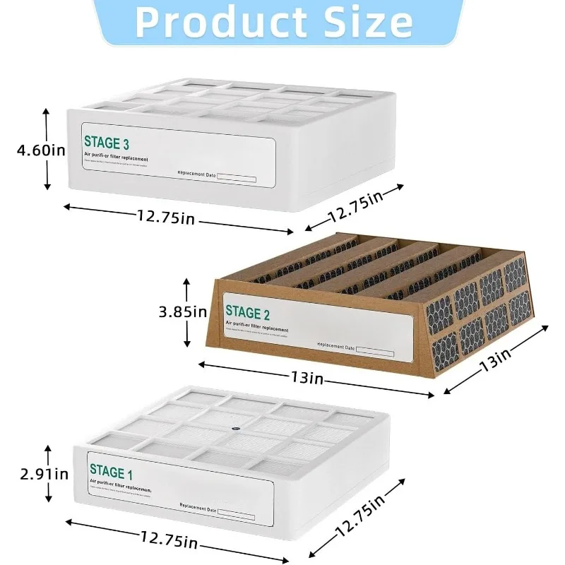 Сменный фильтр IQ-Air3, 3 шт., совместимый с очистителем воздуха серии IQAir HealthPro