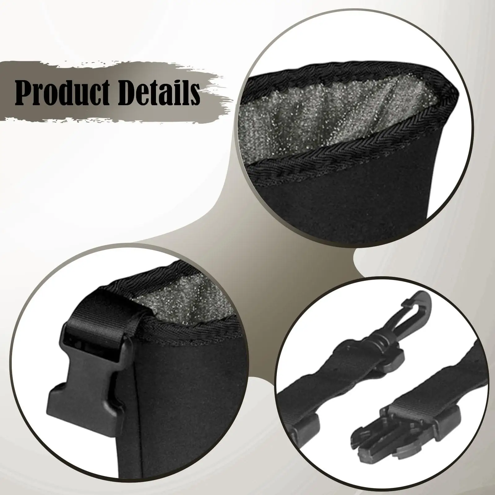 Golf Ball and Club Cleaning Bag Waterproof Detachable Pouch Portable Golf Accessories for Grass Removal