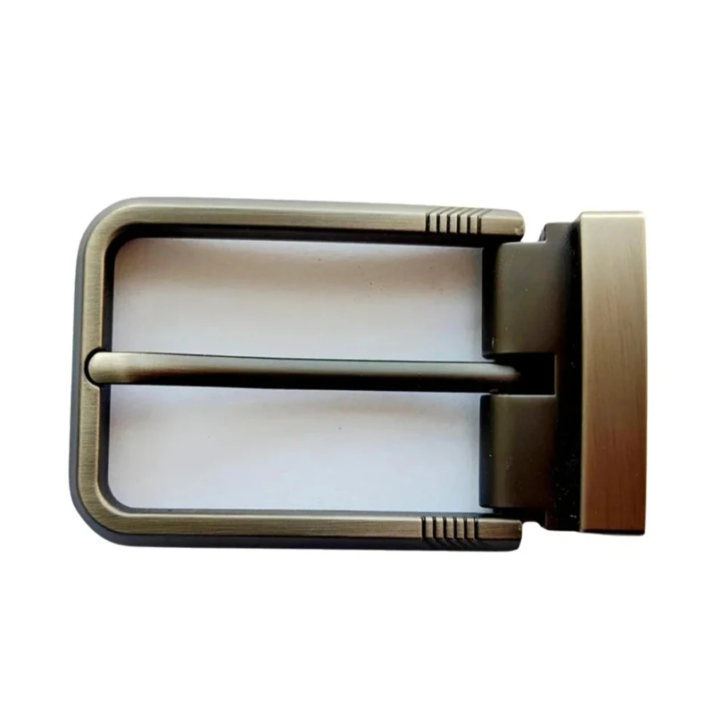 Klassische 35mm Metall-Gürtelschnalle mit Einzelstift, Ersatz-Gürtelschnallen für Herren, DIY-Taillengürtelschnalle, Langlebige Zinklegierung
