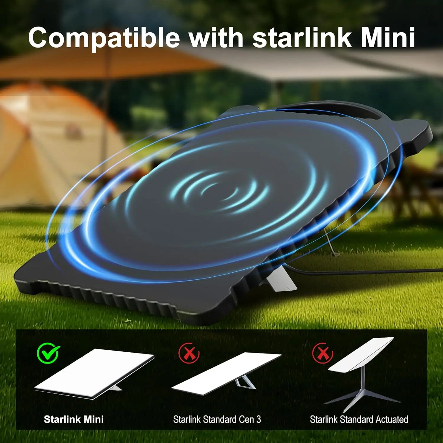 Starlink Mini 用シリコン保護カバー ハンドル付き ソフト落下防止 洗える保護ケース Starlink Mini アクセサリー用