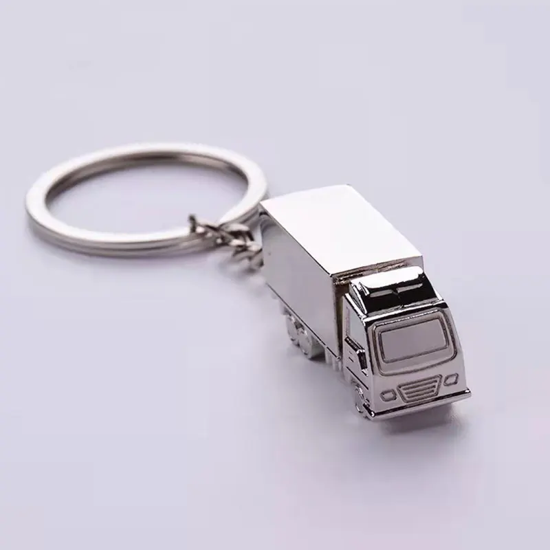 30Pcs Mini Metal Truck Lorry Car Keyring Keyfob Keychain Creative Lovely Car Pendant Keyring Gift