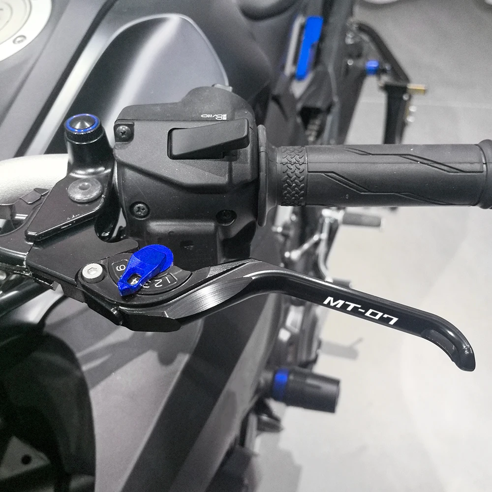 لياماها MT07 MT 07 MT-07 FZ07 2014-2023 2024 2025 2026 CNC دراجة نارية الملحقات دواسة فرامل رافعة قابل للتعديل مقابض رافعة