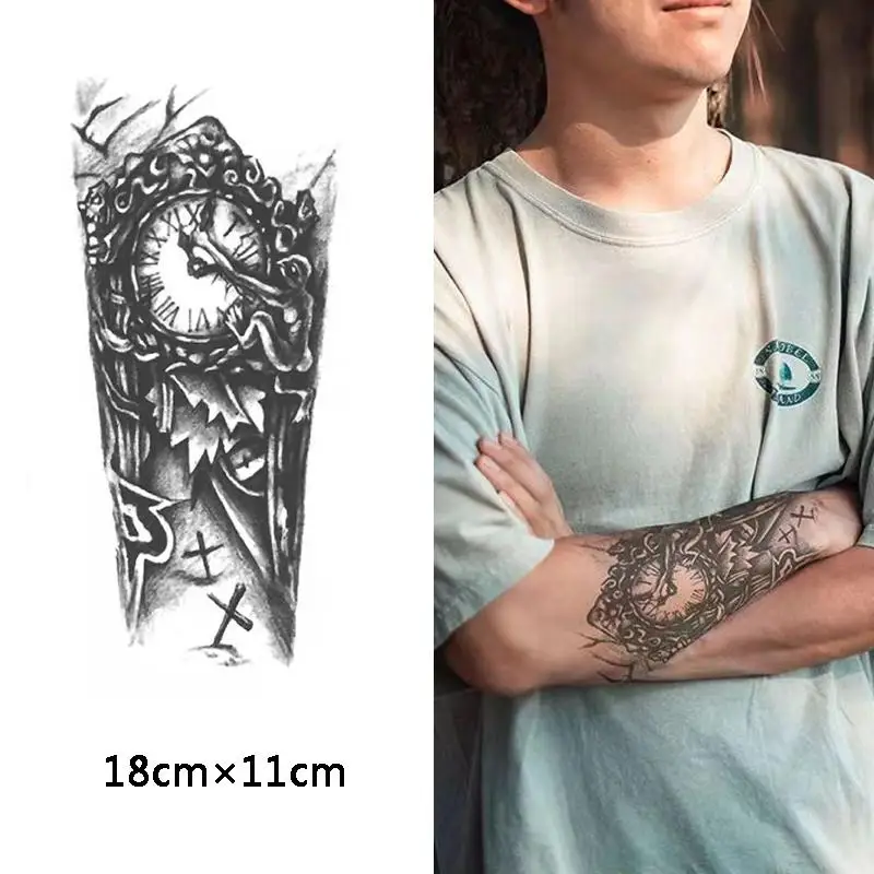

Long-Lasting 15 Days,Waterproof Temporary Tattoos for Men Women,Arm Tattoo Stickers,Semi-Permanent Fake Tattoo